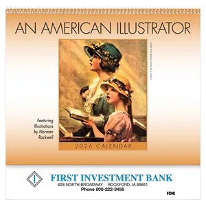 2026 Spiral Bound An American Illustrator Wall Calendar