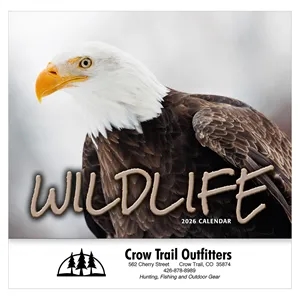 2026 Stapled Wildlife Wall Calendar