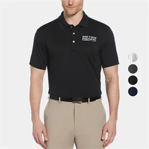 PGA TOUR® Moist Wicking Men's Airflux Solid Golf Polo Shirt