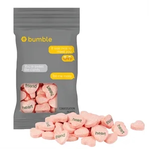 1 oz. Full Color DigiBag with Imprinted Conversation Hearts