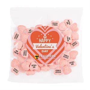 2OZ. Handfuls - Imprinted Conversation Hearts