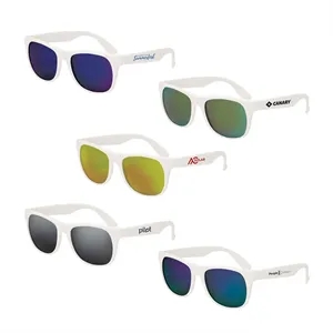 Rubberized Mirrored Sunglasses