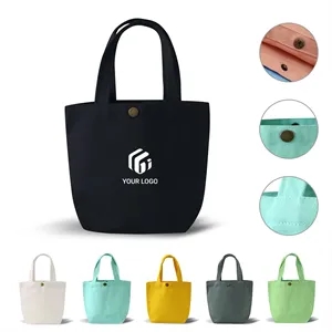 Portable eco-friendly reusable shopping canvas tote bag