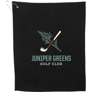 15" x 18" Recycled 200g Microfiber Waffle Towel
