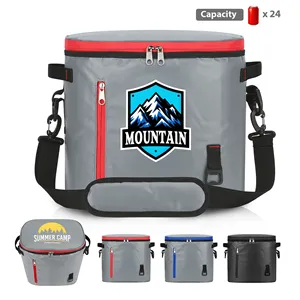 Custom Logo 24 Can Insulated Waterproof Soft Sided Cooler Bag