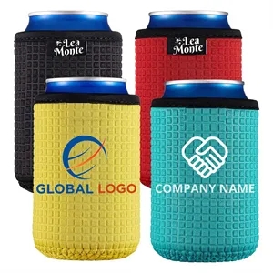Custom Logo Stylish and Durable 12oz Embossed Neoprene Can Cooler