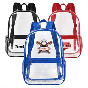 Heavy Duty Security Clear PVC School Backpack ( Ocean )