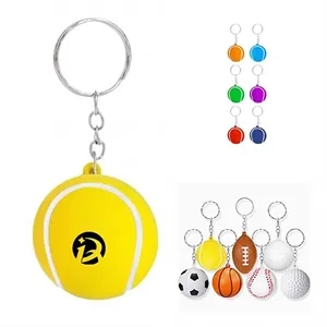 Custom Logo Custom Stress Reliever Ball Key Chains