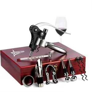 Luxury Rabbit Head Corkscrew Wine Opener Set Accessories
