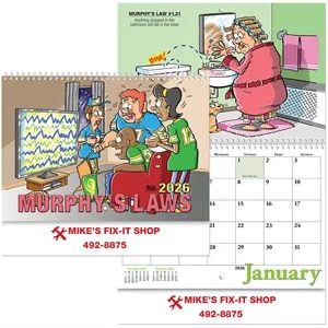 Murphy's Laws Wall Calendar Spiral