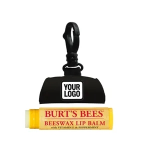 Custom Logo Burt's Bees Lip Balm with Branded Case