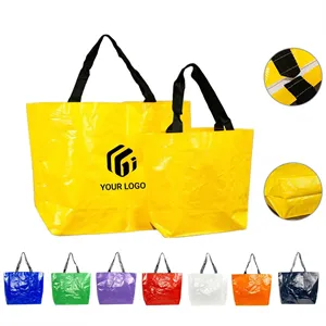 Eco-friendly Large Reusable PP Woven Shopping Tote Bags
