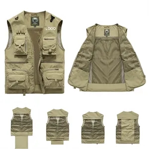 Casual Lightweight Outdoor Fishing Vest with Multi Pockets