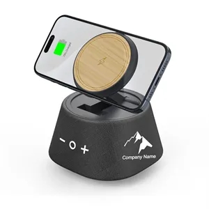 Magnetic Wireless Charger With Bluetooth Speaker