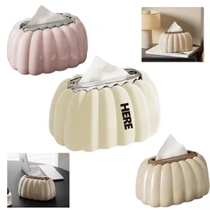 Light Luxury Living Room Desktop Pumpkin Tissue Box 50 MOQ