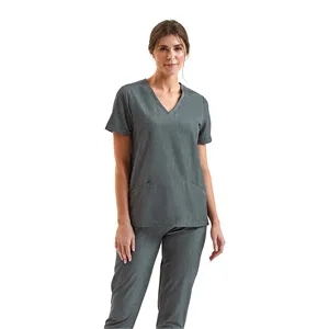 Onna By Premier Ladies' Invincible V-Neck Stretch Scrub Top