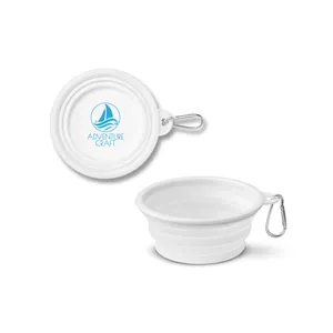 Prime Line Collapsible Pet Bowl With Carabiner