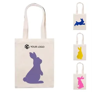 Lightweight Reusable Grocery Gift Easter Bunny Tote Bag