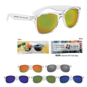 Crystalline Mirrored Malibu Sunglasses