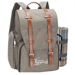 Custom Logo 4-Person Insulated Cooler Picnic Backpack