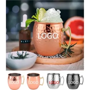 16oz Copper Mugs Brass Handle Steel Lining Bulk