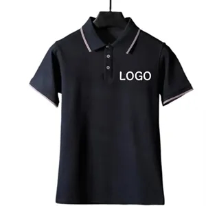 Custom Logo Custom Men's Short Sleeve Polo Shirt