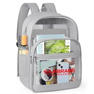 Custom Logo Travel Stadium Approved Clear Backpack
