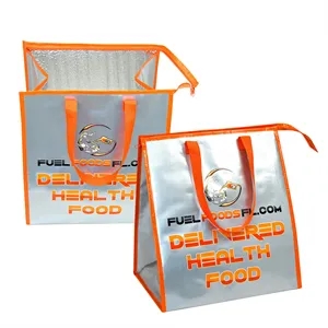 Custom Logo Custom Metallic Laminated Woven Insulated Delivery Cooler
