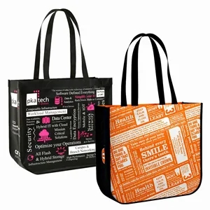 Custom Logo Custom Full-Color Non-Woven Round Promotional Tote Bag