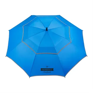 62" RPET Golf Umbrella w/ Reflective Trim