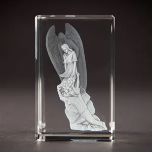 Beveled Rectangle Crystal Award