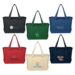 Full Color Large Starboard Cotton Canvas Tote Bag
