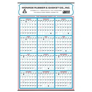 Year at a Glance Calendar
