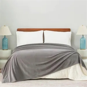 Polartec®  Softec™  Microfleece Blanket- Charcoal