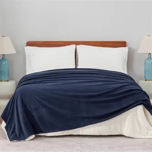 Polartec®  Softec™  Microfleece Blanket-  Midnight Blue