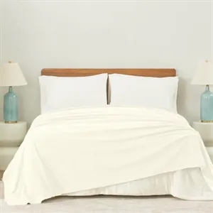 Polartec®  Softec™  Microfleece Blanket - Cream