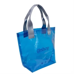 Custom Logo Clear Vinyl Tote Bag