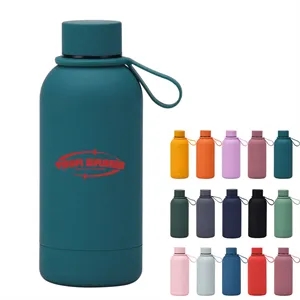 Custom Logo 12oz. Portable Travel Mug Insulated Water Bottle with Handle