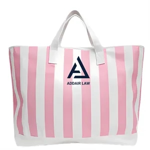 Custom Logo Cabana Tote Bag