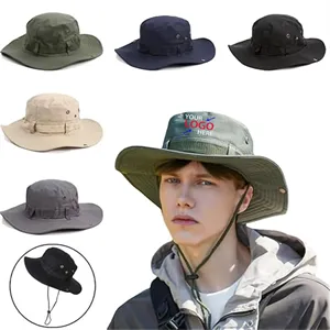 Custom Logo Foldable Adjustable Wide Brim Sun Hat