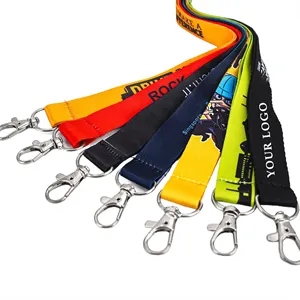 Custom Logo 0.79" Custom Full-Color Badge Lanyards with Clip