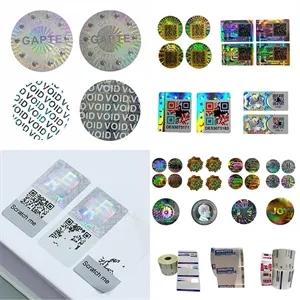 Custom Tamper Proof Security Sticke Hologram QR Code Labels