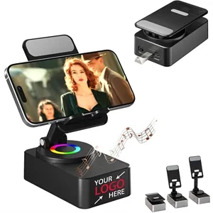 Foldable Cell Phone Stand with Wireless Bluetooth Speaker