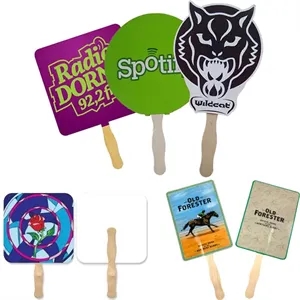 Rounded Square Shape Single Hand Fan