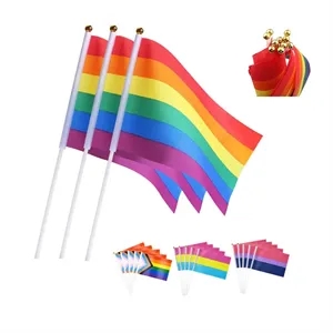 Customized Handheld Rainbow Flag