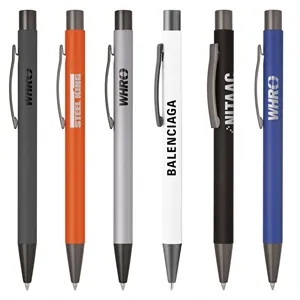 Custom Logo Kelvin-V Soft-Touch Aluminum Pen