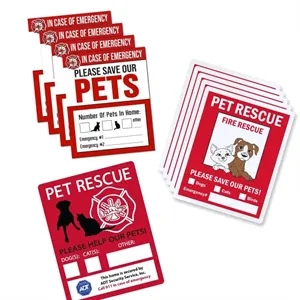 Pets Inside Fire Rescue Stickers
