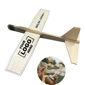 DIY Balsa Wood Airplane Model for Kids Learning