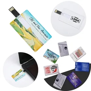 USB Flash Drive 64GB Metal Credit Card Style