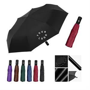 Custom Logo MOQ 50 Portable Tri-Fold Umbrella